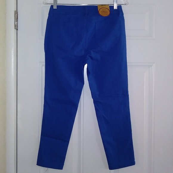 SABRINA LAUREN Ankle Stretch Pant Color Blue Size p10 - Picture 8 of 13